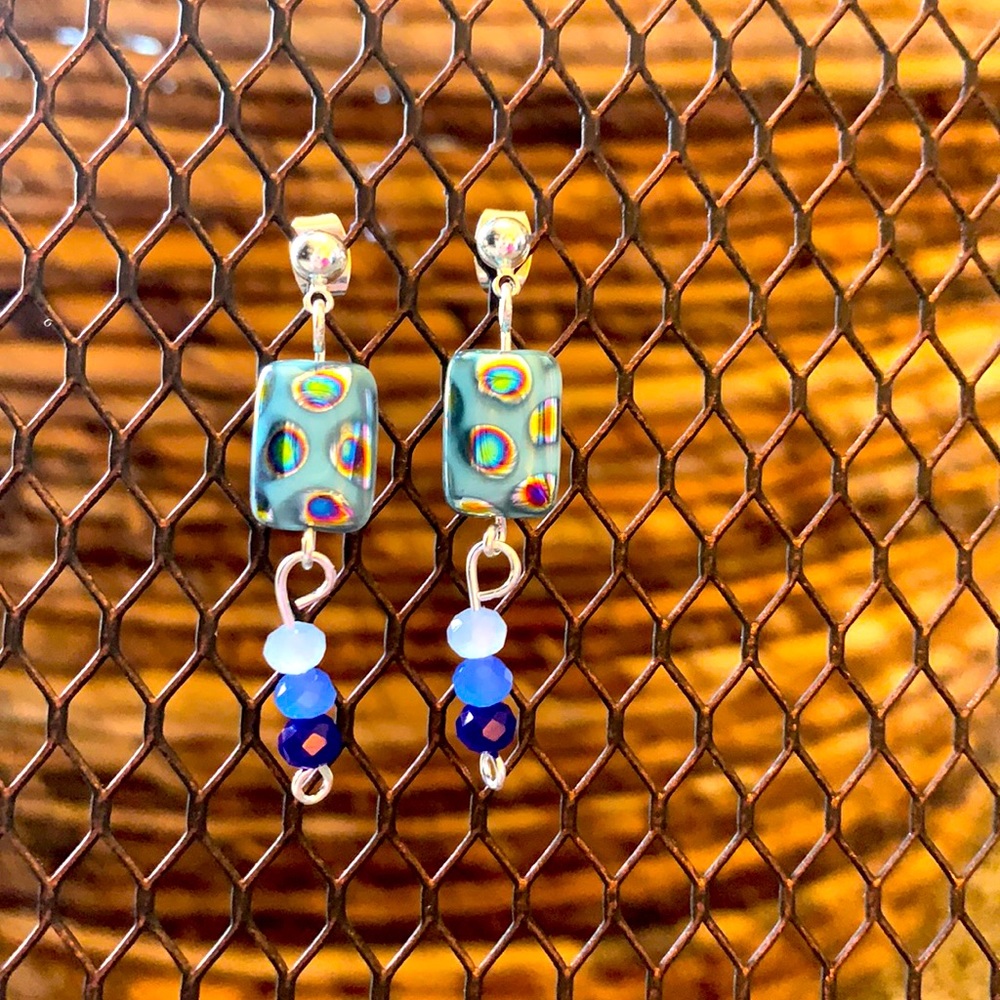 Turquoise Czech Earrings